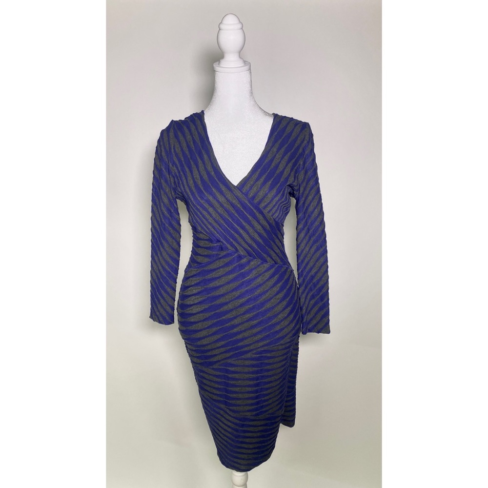 Plenty by Tracy Reese Anthropologie Purple and Grey Dress size Medium